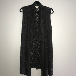 Knit Sleeveless Cardigan